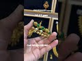 very beautiful and lightweight gold pearl and green beads kada type bangle only 10 grams