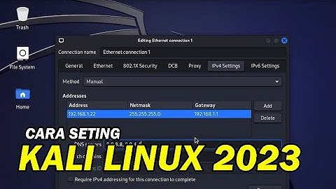 CARA SETTING KALI LINUX