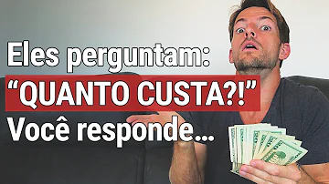 Como responder o valor de um produto?