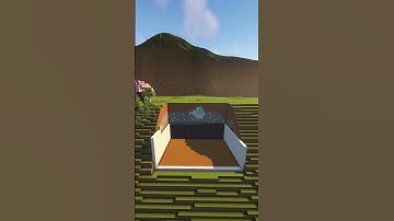 Minecraft: Modern Cliff House | Timelapse | Tutorial | #builds #shorts #minecraft