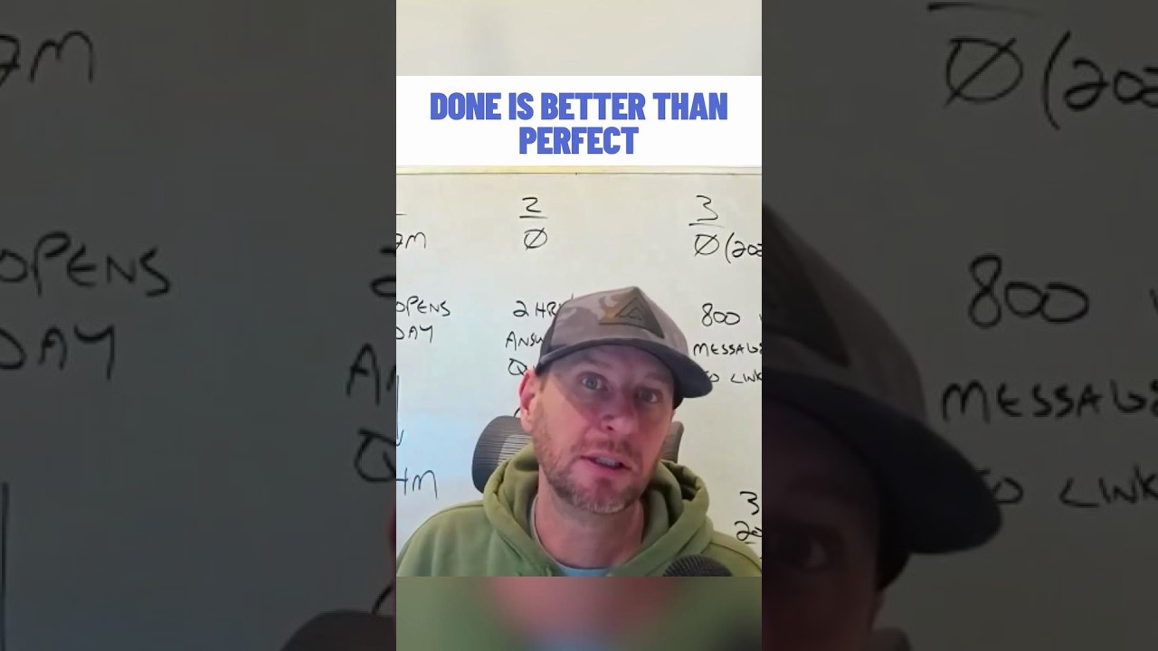 Done Is Better Than Perfect