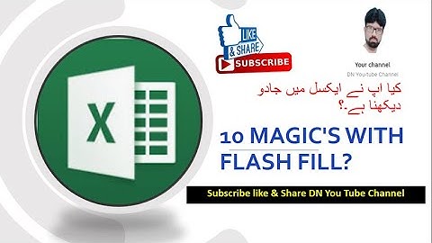 How to Use Flash Fill in Microsoft Excel 2016, 10 Excel tips to use Flash fill in 2016