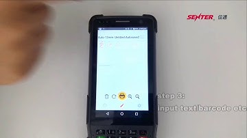 SENTER ST327 PDA connect with Bluetooth printer