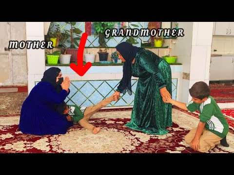 مفاجأة الجدة تطرد بلا رحمة زوجة ابنها وحفيدها