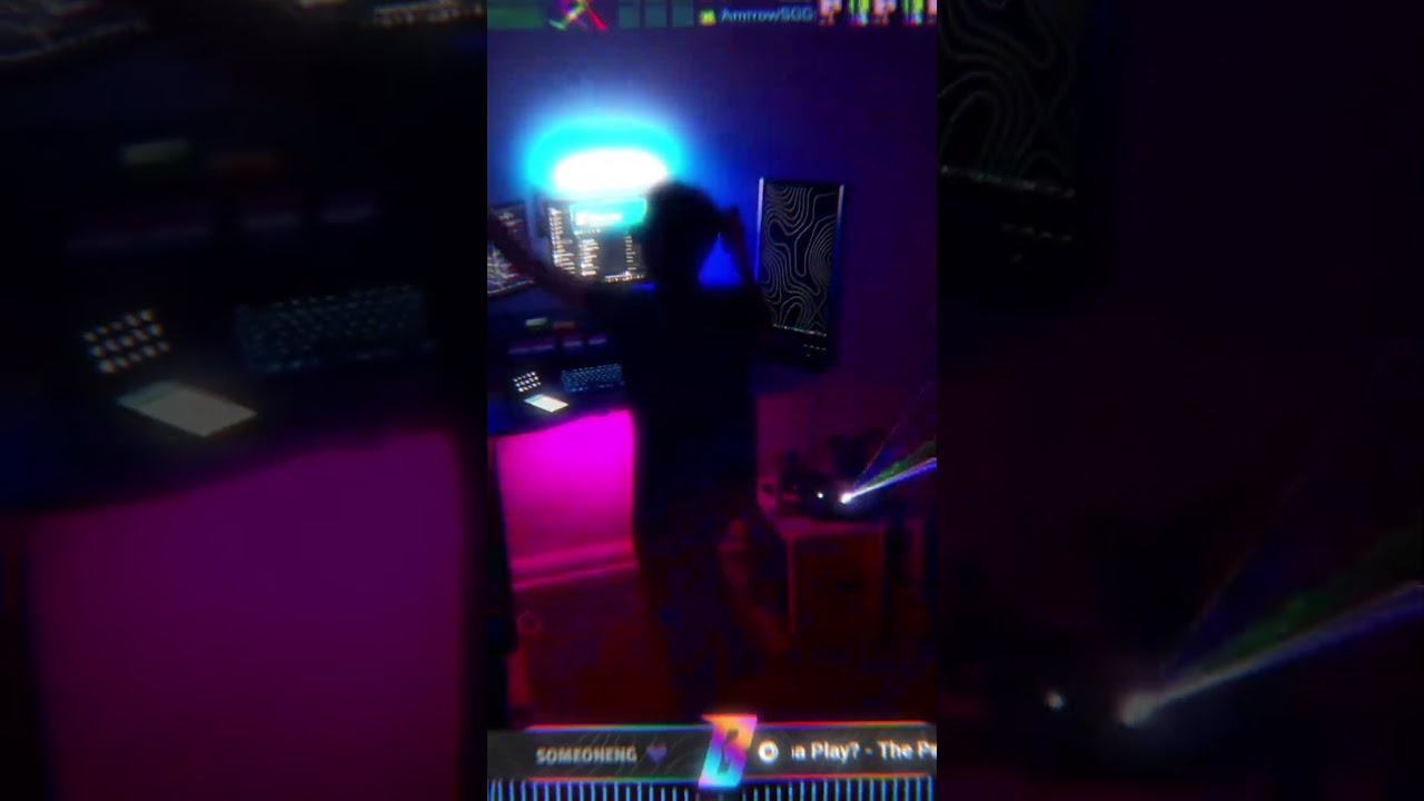 POV jag en random fredag på min stream :) #rave #lasers #twitch #virtualrave #itsbaskeh #streamer