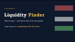 Liquidity Finder For NinjaTrader 8 Score Liquidity Zones