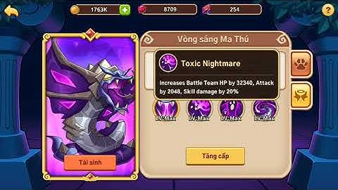 Idle hero lại tạo được ma thú thứ 2 level max nha mọi người