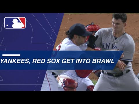 Benches clear twice between Yankees, Red Sox