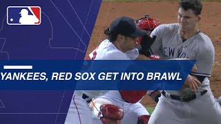 Benches clear twice between Yankees, Red Sox