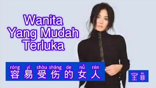 Video thumbnail of "Rong Yi Shou Shang De Nu Ren - 容易受伤的女人 - Faye Wong (王菲) - Lagu Mandarin Subtitle Indonesia Pinyin"