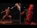 Sculpting deadpool  comics version timelapse