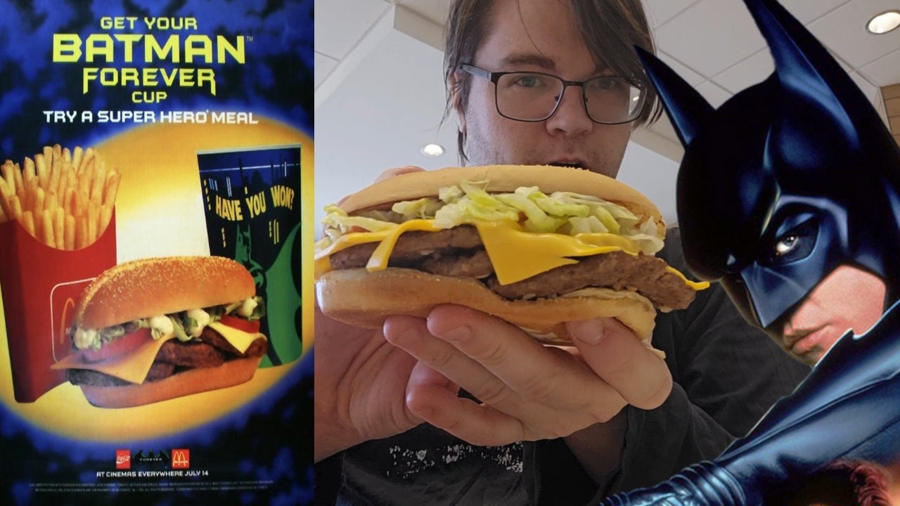 The BATMAN FOREVER McDonald's Superhero Burger Is Back...kinda? FOOD ...
