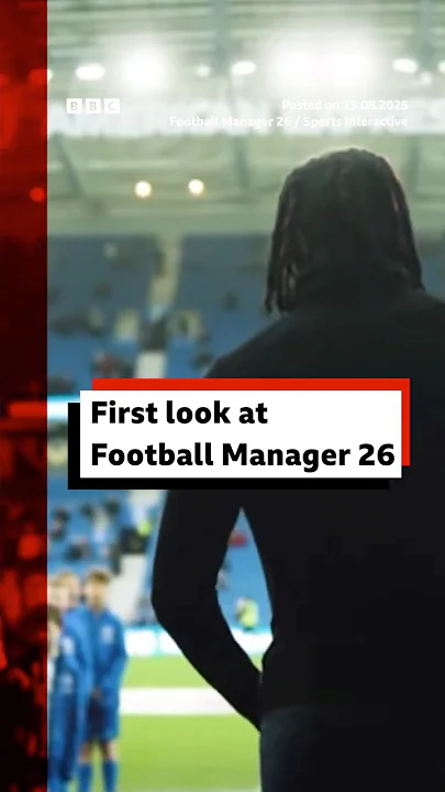 We have our first look at FM26. #FootballManager #FM26 #Gaming #BBCNews