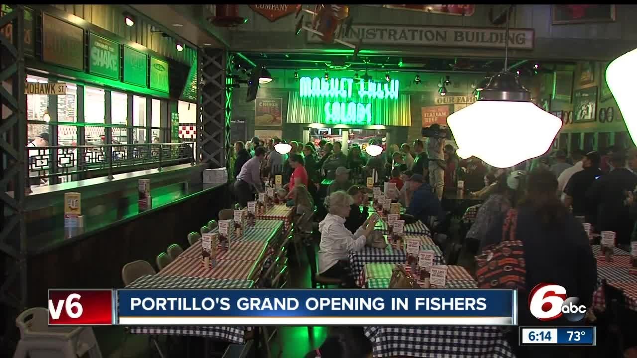 Portillo's opens in Fishers YouTube