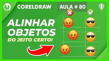 Como usar as ferramentas de alinhamento e distribuição no Corel de modo fácil