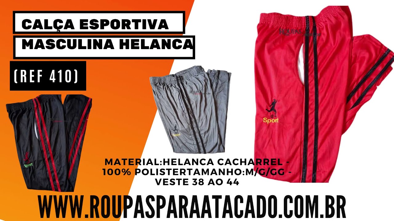 calça esportiva masculina em helanca