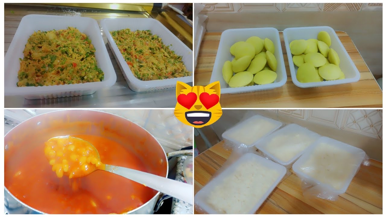 #تفريزات للغداء والعشاء #قبل العمليه