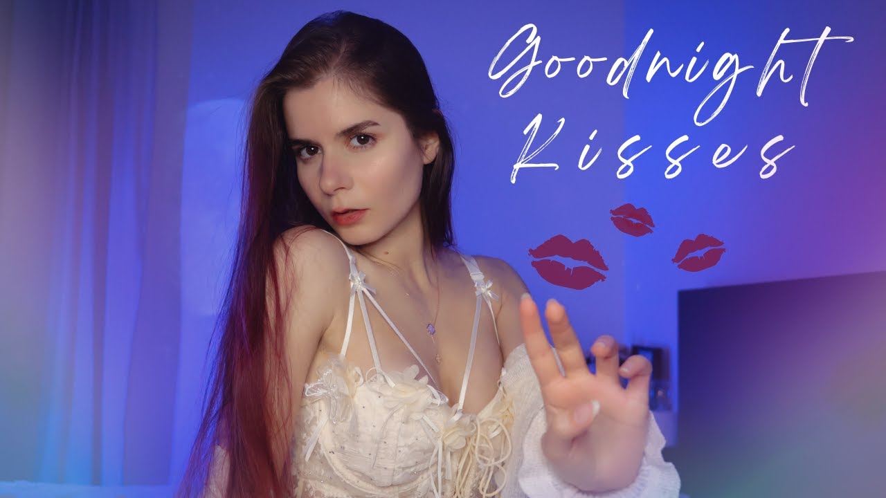 ASMR Kissing you until you fall asleep - Girlfriend Roleplay