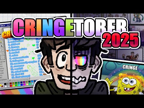 CRINGETOBER 2025 DRAWING CHALLENGE (Art Challenge, Commentary & Speedpaint)
