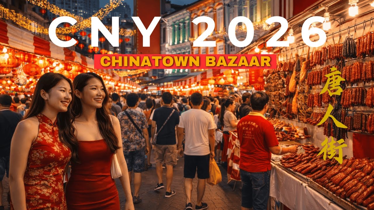 Китайский новогодний базар в китайском квартале Сингапура | Окунитесь в атмосферу оживленного ули...