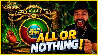 GOING ALL OR NOTHING ON PRAGMATIC'S NEW GAME... FURY OF ANUBIS!