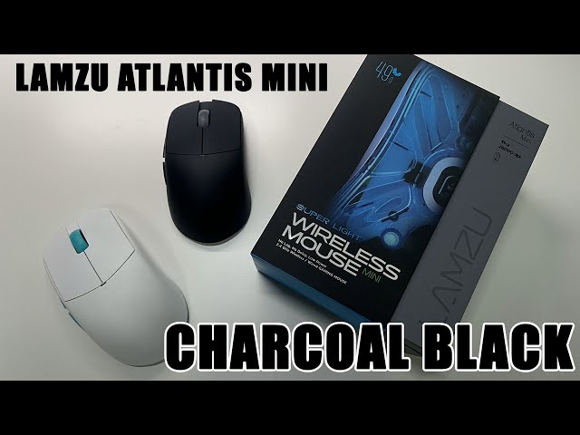 Lamzu Atlantis Mini Charcoal Black first look (unboxing and