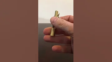 Golden Brass Whistle With Keyring 