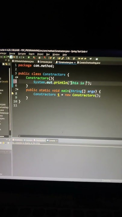 Basic Java constructor program in java #webdevelopemnt #coding # ...
