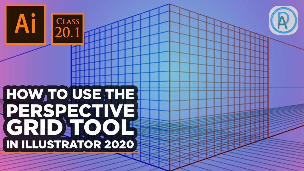 Adobe Illustrator CC Training Class-20.1 | Perspective Grid Tool in ...