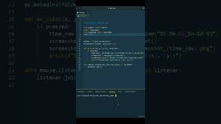 Python Script That Takes Screenshot on Every Mouse Click 😱 | Educational Purpose