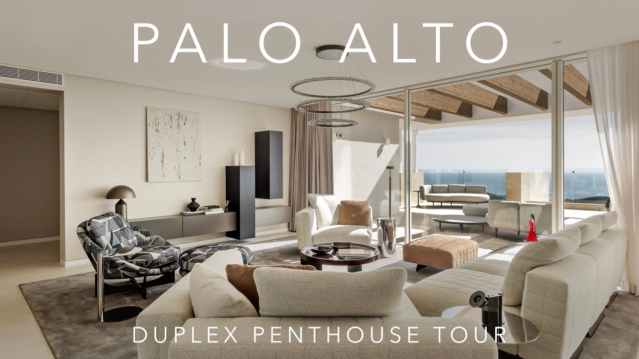 Palo Alto Duplex Penthouse Tour: Mountain Luxury Penthouse in Marbella with Sea Views