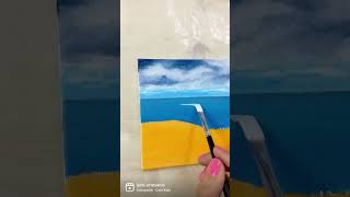 Quick Landscape| Acrylic Painting| Mini Travel Canvas