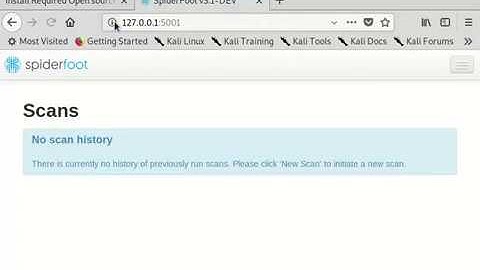 Install, setup and use Open-source intelligence(OSINT) Tool Spiderfoot