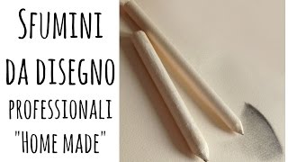 Come fare gli SFUMINI da disegno Home Made e come temperarli e pulirli ( Disegno-utility)Arte per Te 