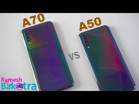 Galaxy A70 vs A50: compare preço e ficha técnica dos celulares Samsung -  DeUmZoom