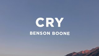 Benson Boone - Cry (Lyrics) Resimi