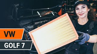 Fitting Engine air filter VW GOLF VII (5G1, BE1): free video