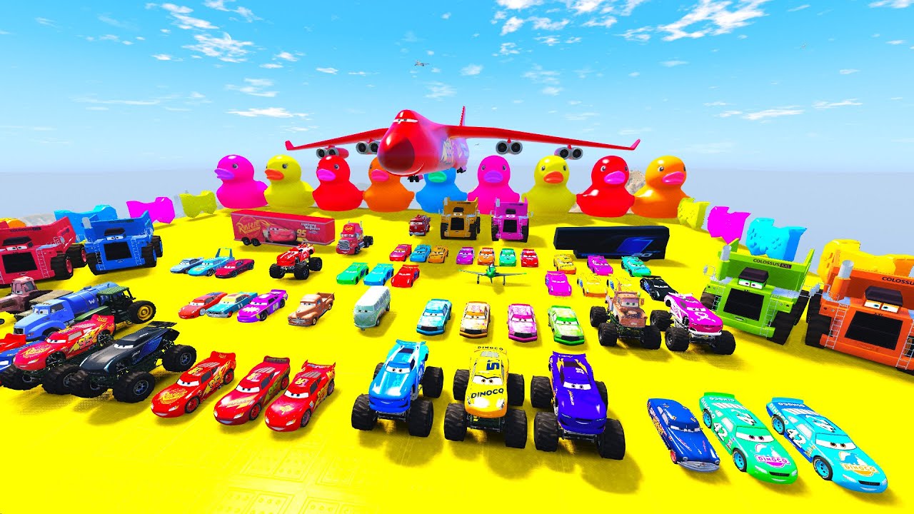 GTA V Mods Stunt Car Racing Challenge By SPIDER-MAN With Amazing Super Cars monster trucks