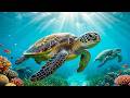 Deep Ocean Relaxation in 4K 🐢 Sea Turtles & Coral Reef Calm for Sleep (1 Hour)