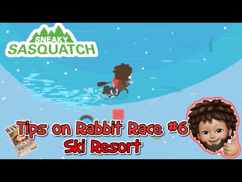 Sneaky Sasquatch - Tips on how to cheat on Rabbit Race #6, the Ski Resort