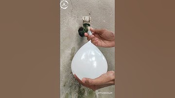 laminar flow water balloon trick #shorts #ytshorts #youtubeshorts #viralshorts #experiments