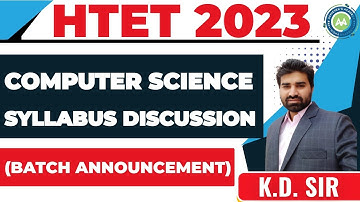 Pgt Computer Science Htet Syllabus and Strategy || By K.D Sir Achievers Academy| Htet Pgt Computers