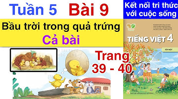 Tiếng Việt 4 | TUẦN 5 | BÀI 9 | BẦU TRỜI TRONG QUẢ TRỨNG - CẢ BÀI Trang 39 40 41 42 43 KẾT NỐI Tập 1