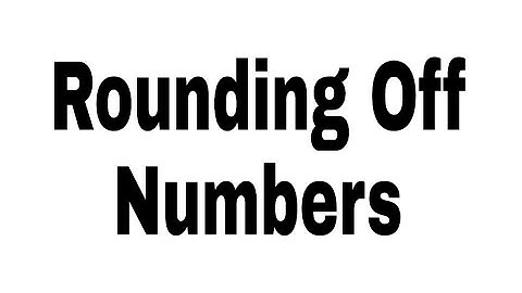 Rounding Off Number in URDU / HINDI