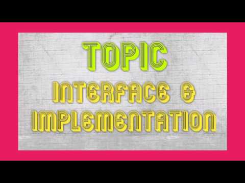 Interface Vs Implementation | XII CS | Chapter 1 | 1.3 | Page No. 3 & 4 ...
