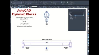 Creating AutoCAD Dynamic Block for Lift Plan - Sling Tension Part 1