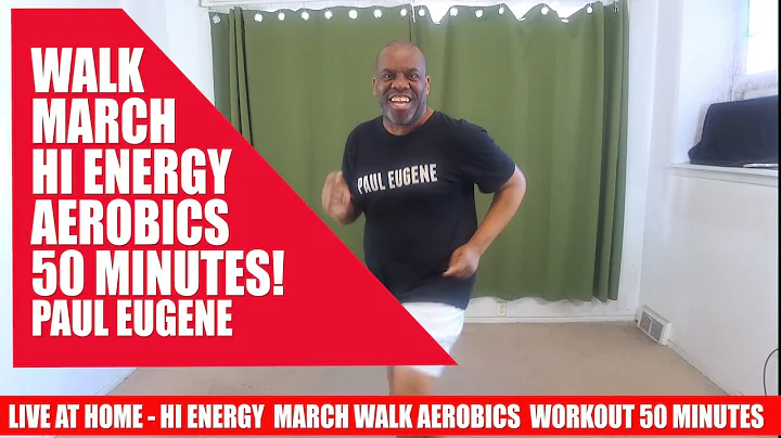 Hi Energy Power Walk March Aerobics Workout! 50 Mi...