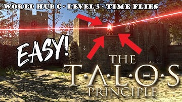 The Talos Principle Walkthrough (TTP) - World Hub C - Level 5 - Time Flies (extremely easy way)