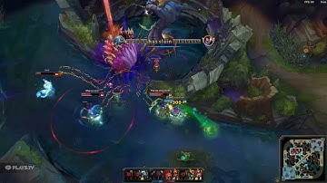 Bjergsen Fizz Triple Kill To Save The Game! (Korean Solo Queue)