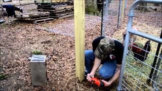 Gate Installation on the Farm